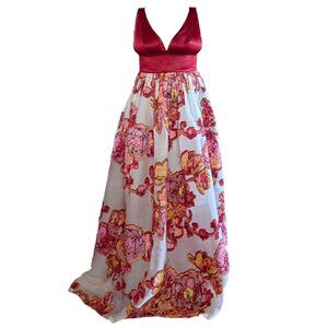 Christian Pellizzari Bold Red Floral Gown